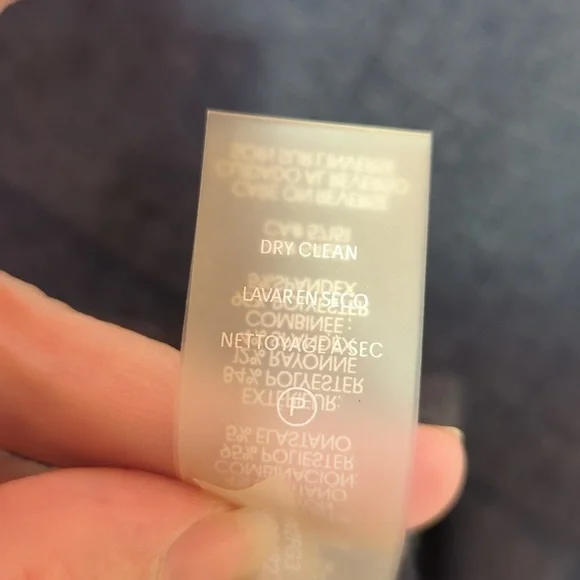 Karl Lagerfeld Paris Two-Tone Pocket Dress In Navy Size 10 - Picture 10 of 10